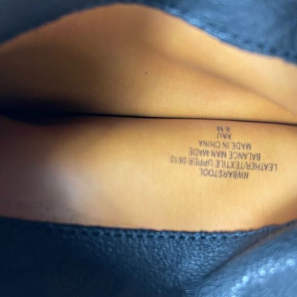 Nine West American Vintage Barstool ankle Boots Black Leather chain accent SZ8M - Picture 11 of 11